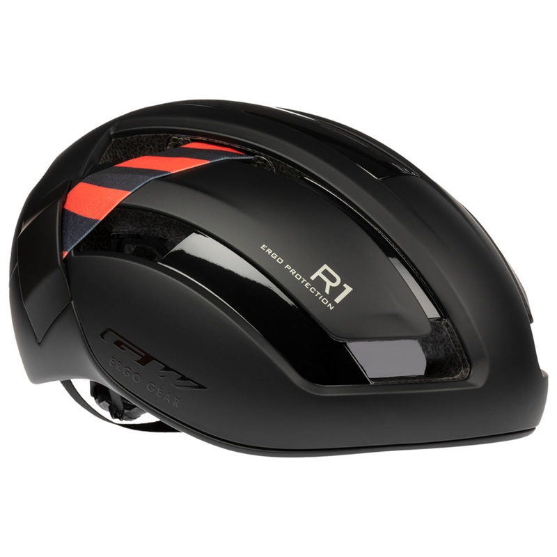 Casco R1 Ruta Negro Rojo