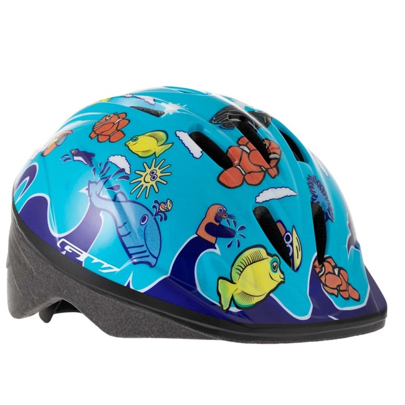 Casco Infantil N1 Azul Animal Ocano