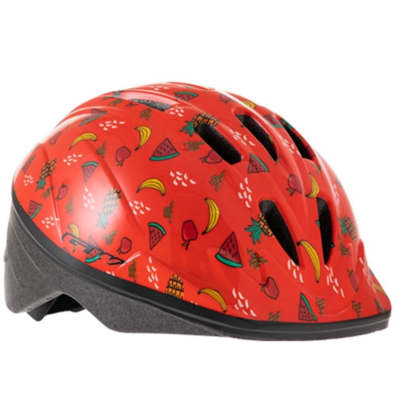 Casco Infantil N1 Rojo Frutas