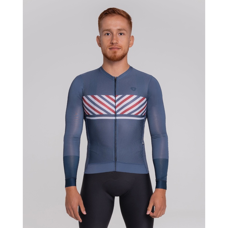 Camiseta Manga Larga Liberte Elegance Azul Oscuro