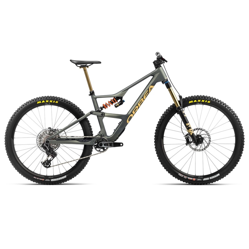 2024 Orbea OCCAM LT M-TEAM Trail Mountain Bike - Large, Spaceship Green - Corn Yellow (Matte)