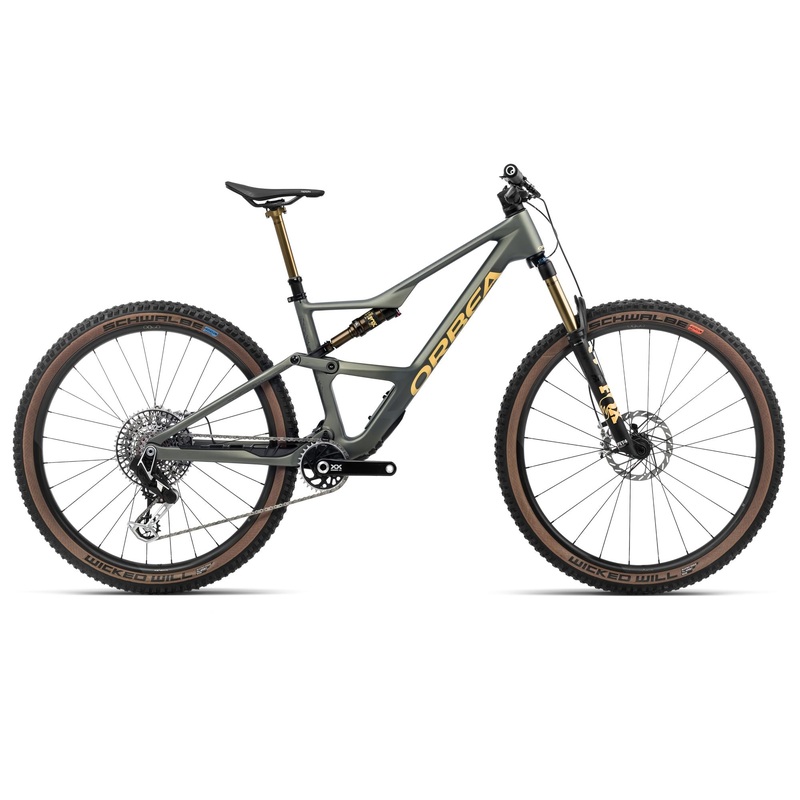2024 Orbea OCCAM SL M-LTD Trail Mountain Bike - Small, Spaceship Green - Corn Yellow (Matte)