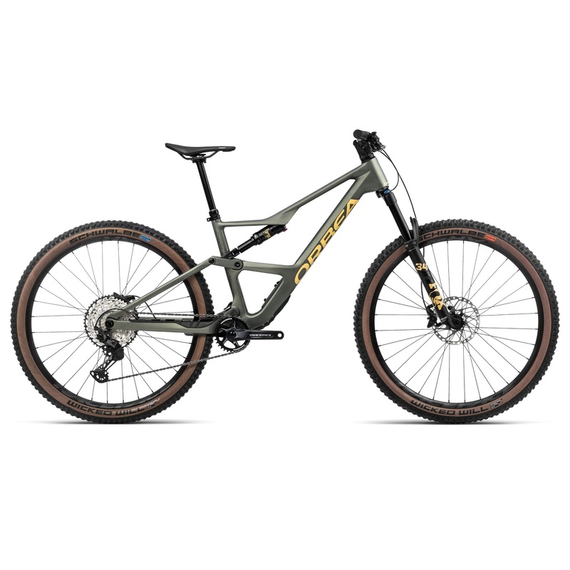 2024 Orbea OCCAM SL M30 Trail Mountain Bike - Medium, Spaceship Green - Corn Yellow (Matte)