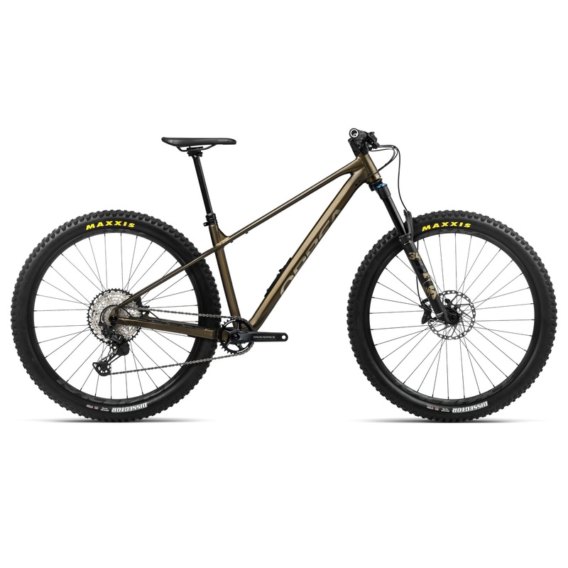 2024 Orbea LAUFEY H-LTD Trail Mountain Bike - Small, Metallic Olive Green - Titanium Black (Gloss)