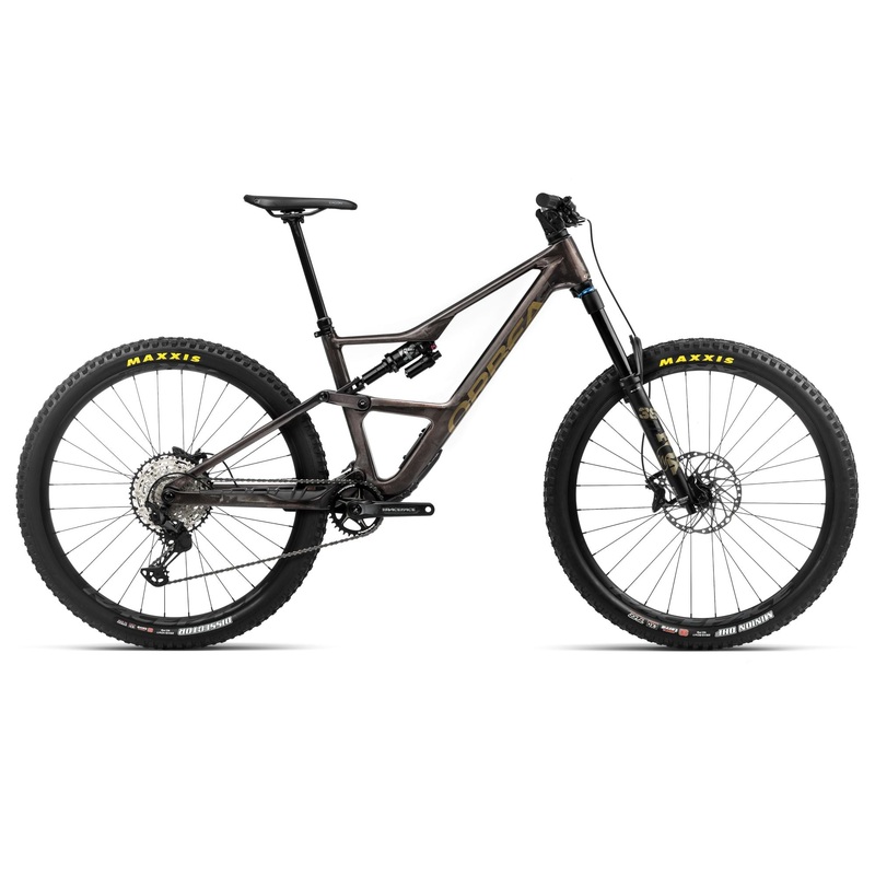 2024 Orbea OCCAM LT M30 Trail Mountain Bike - Medium, Cosmic Carbon View - Metallic Olive Green (Gloss)