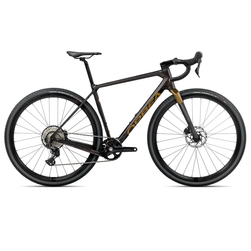 2025 Orbea TERRA M30TEAM 1X Gravel ROAD BIKE - Small, Cosmic Carbon View-Metallic Olive Green (Gloss)