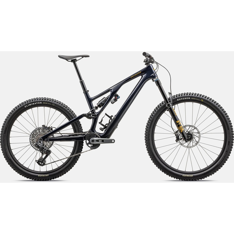 2024 Specialized Stumpjumper EVO Expert 29" Carbon Mountain Bike - S1, GLOSS DARK NAVY / HARVEST GOLD