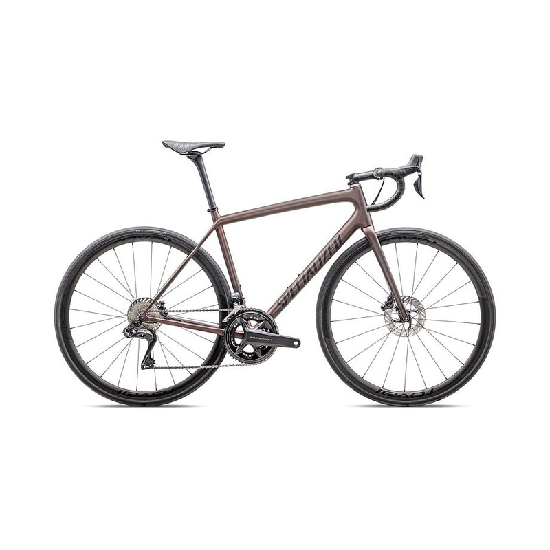 2025 SPECIALIZED AETHOS PRO UDI2 BIKE - 54, SATIN CARBON / RED PEARL / BLACK