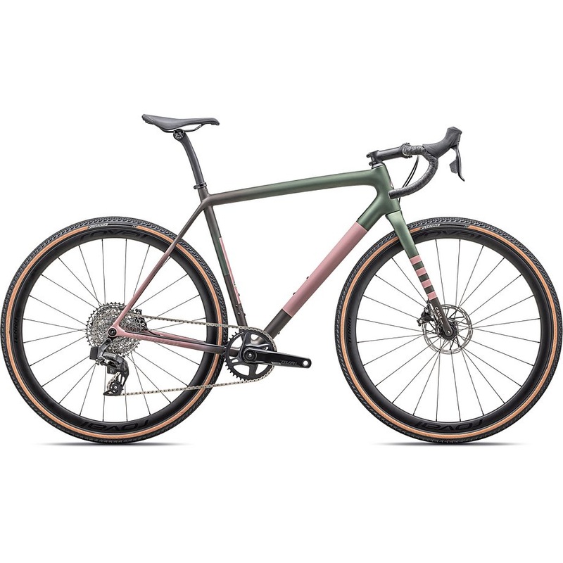 2025 SPECIALIZED CRUX EXPERT BIKE - 61, SATIN CYPRESS METALLIC/DOPPIO/DUSKY PINK/CHAMPAGNE