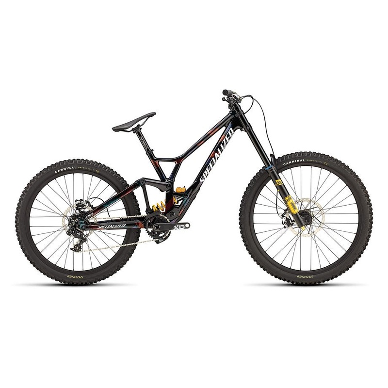 2025 SPECIALIZED DEMO RACE BIKE - S3, GLOSS OBSIDIAN / BRUSHED / CHAMELEON SUPERNOVA