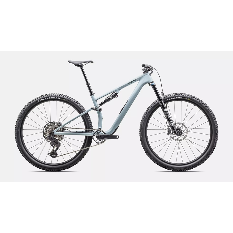 2025 Specialized EPIC 8 EVO Comp S1000 Mountain Bike - Large, Gloss Sea Foam / Cast Blue Metallic