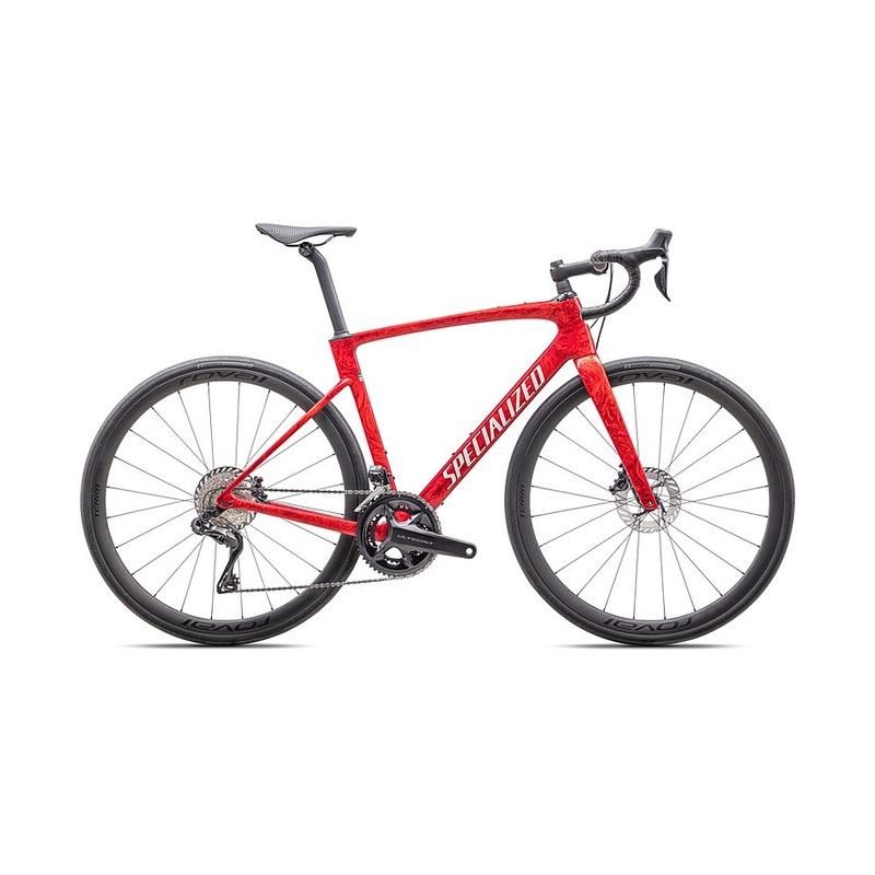 2025 SPECIALIZED ROUBAIX PRO BIKE - 54, GLOSS RED PEARL + FIERY RED STRATA/DUNE WHITE