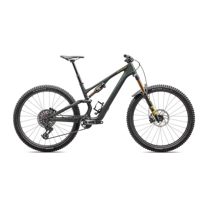 2025 Specialized Stumpjumper 15 Pro 29/27.5 Bike - S1, Satin Green Tint / Gunmetal / Satin Metallic Sulphur