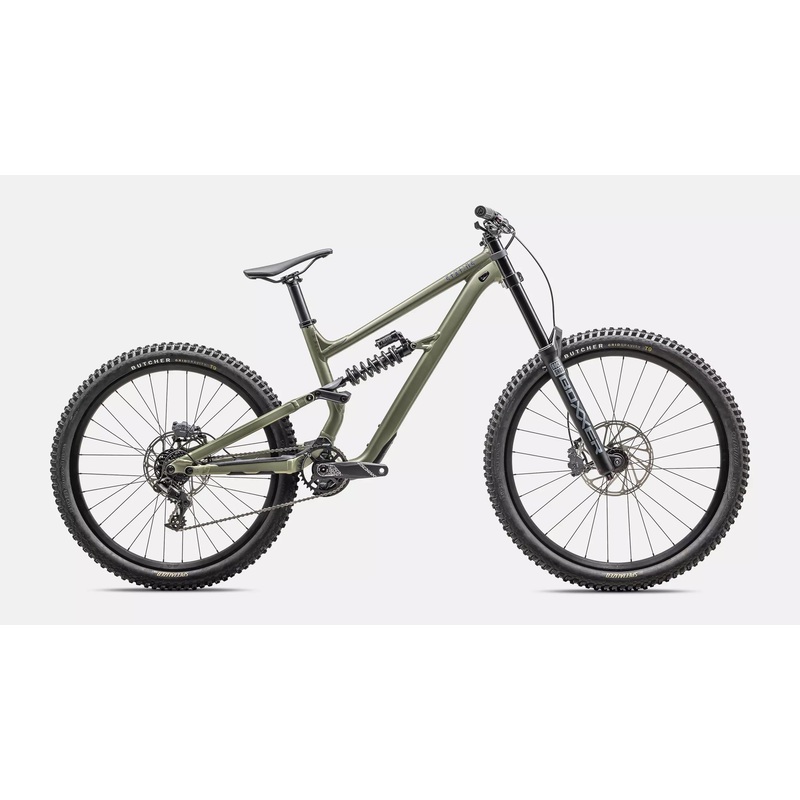 Specialized Status 2 170 DH Complete Mountain Bike - S2, Satin Metallic Spruce / Purple Haze