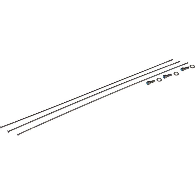 SRAM Spokes/Nipples/Washers 3-pack 298mm CX-Ray Straight-Pull External BLK Rise 60 B1 29"