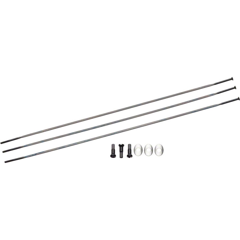 Zipp Straight Pull Spokes and Nipples CXRay 236mm Black 3-pack