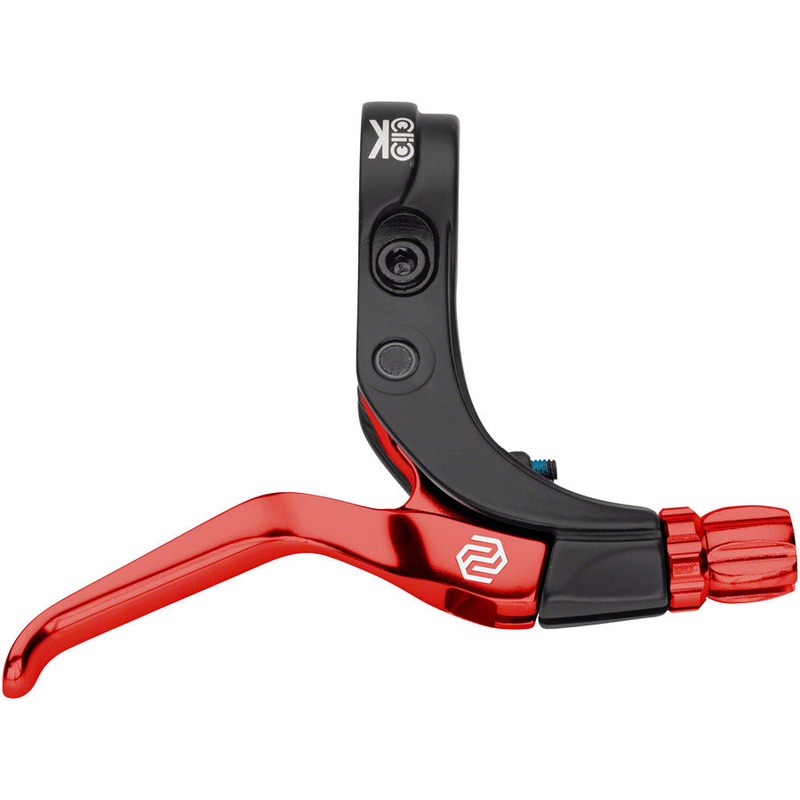 Click V-Point Brake Lever - Long Reach Red