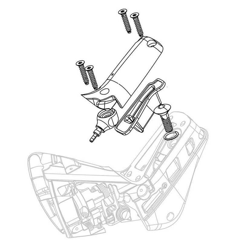 HRD/HRR Shift Lever Reservoir Cap/Bladder/Cap Screws Kit - Rear