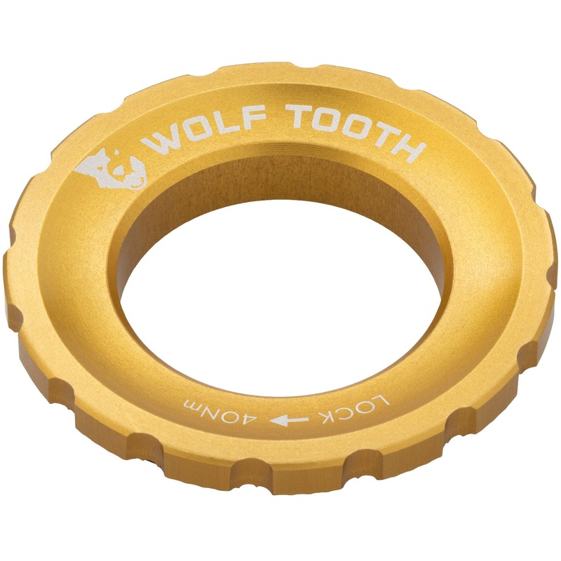 CenterLock Rotor Lockring - External Splined Gold
