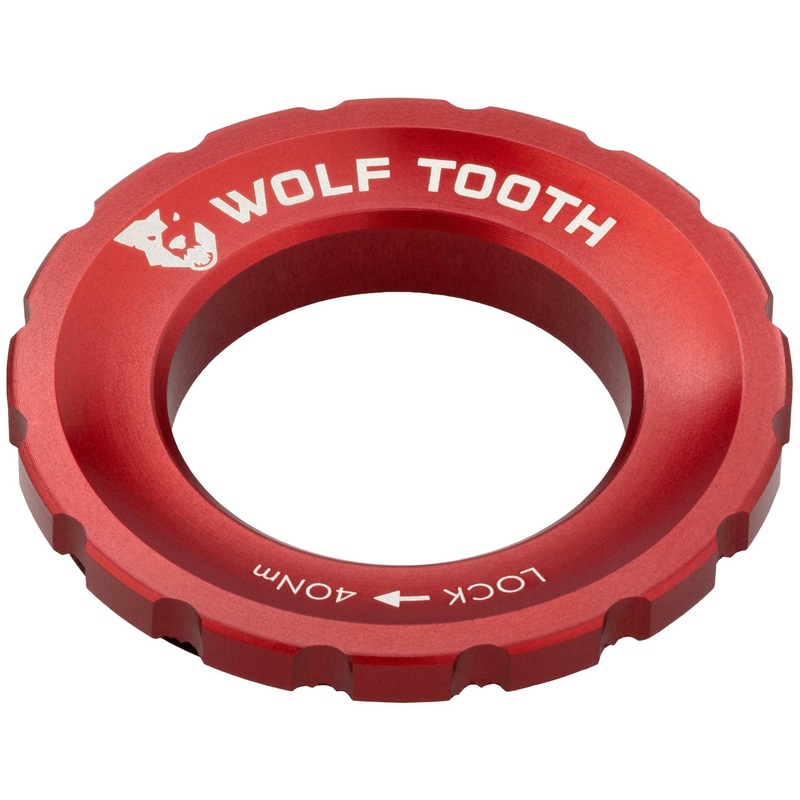 CenterLock Rotor Lockring - External Splined Red