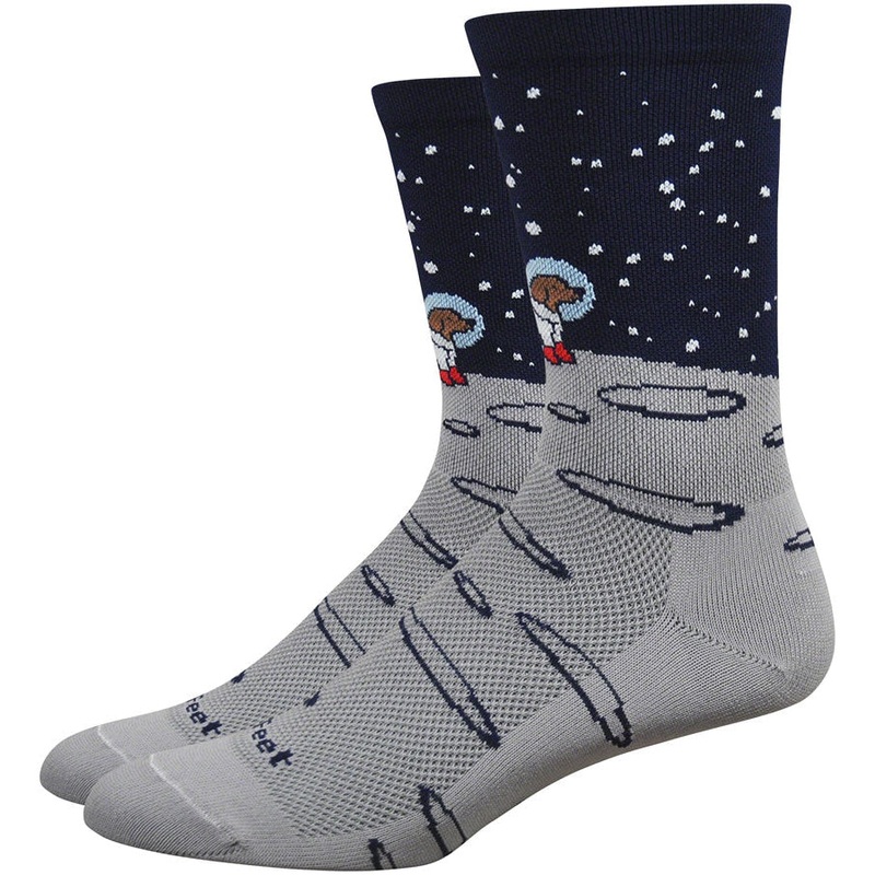 Aireator Moon Dog Bike Socks - Gray/Black