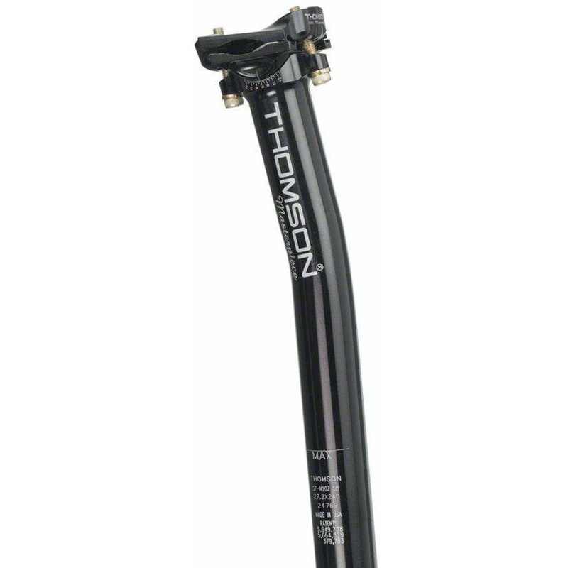 Masterpiece Setback Seatpost: 31.6 x 350mm - Black