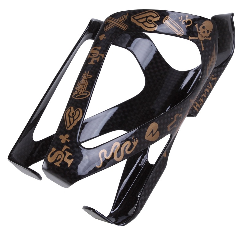 Mike Giant Harrys Carbon Fiber Bottle Cage Gold