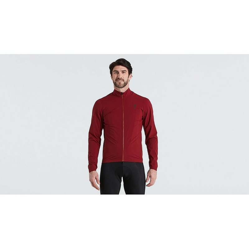 rbx comp rain jacket men maroon l