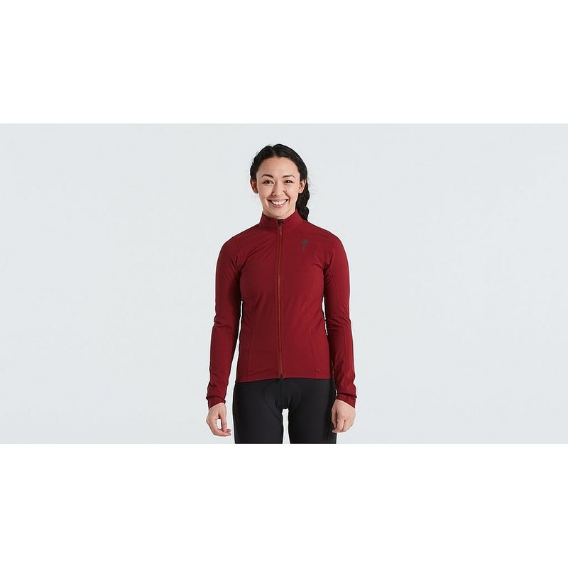 rbx comp rain jacket wmn maroon s