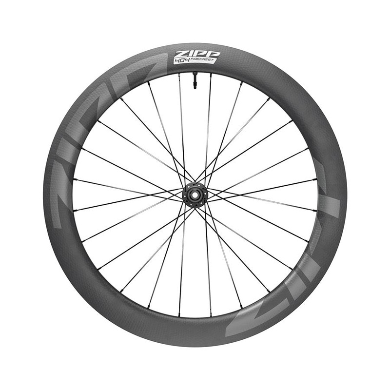 Zipp 404 Firecrest Carbon Front Wheel - 700 12 X 100mm Center-Lock Tubeless BLK A1