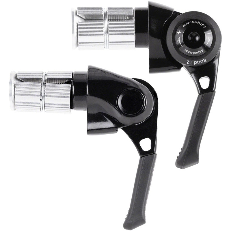 BS-A12 Bar End Road Shifter Set - 2x 12-Speed Shimano 12-Speed Road Compatible BLK