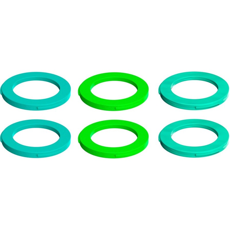 Magura 2-Piston Caliper Colored Cover Kit - Single Caliper - Neon Green, Cyan Mint
