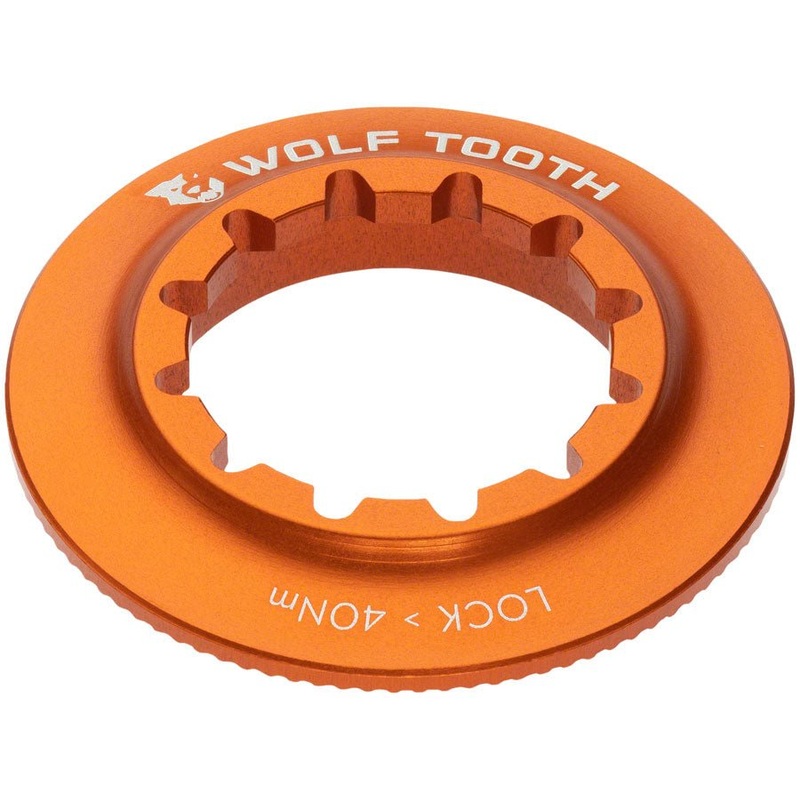 Wolf Tooth Centerlock Rotor Lockring - Internal Splined Orange