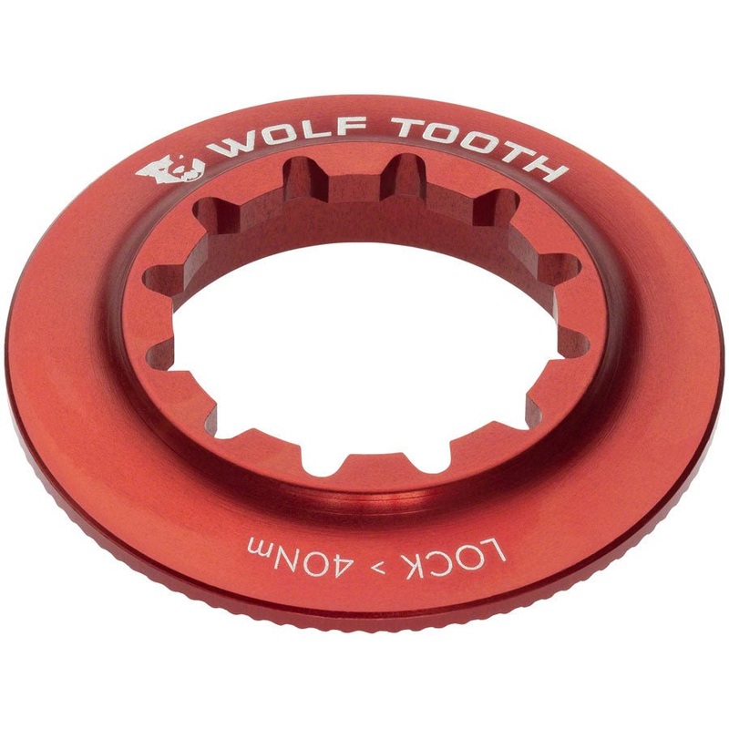 Wolf Tooth Centerlock Rotor Lockring - Internal Splined Red
