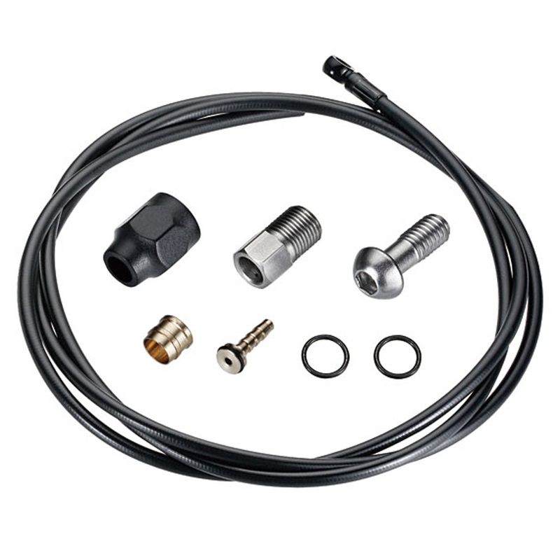 TRP Disc Brake Banjo Hose Kit - 2000 x 5.0mm - Black