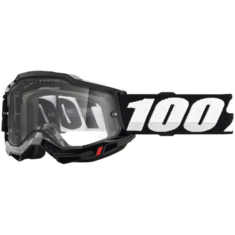 100% Accuri 2 Enduro MTB Goggles - Black/Clear