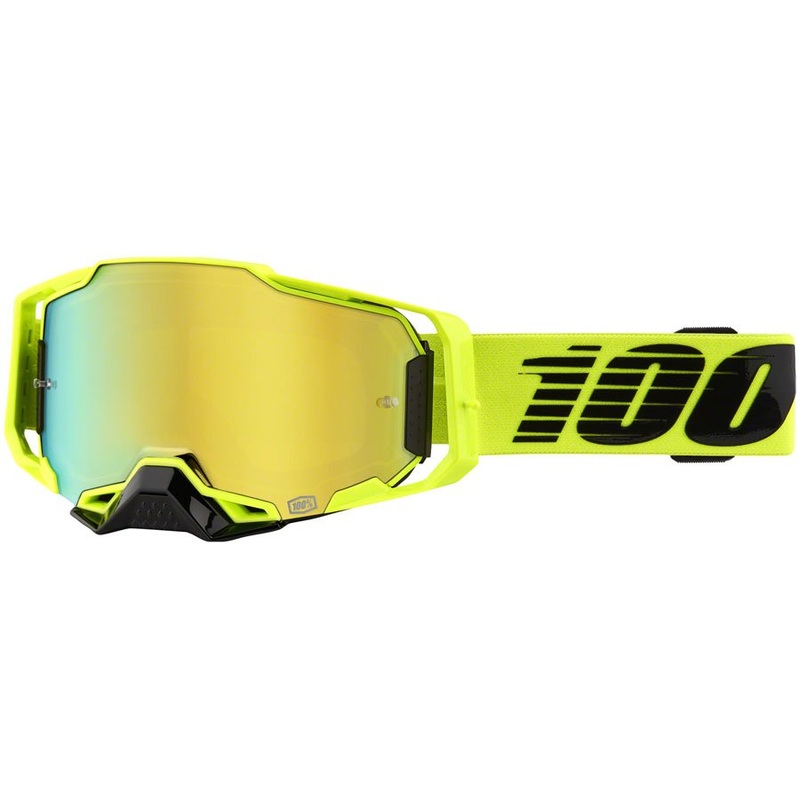100% Armega Goggles - Nuclear Citrus/Mirror Gold