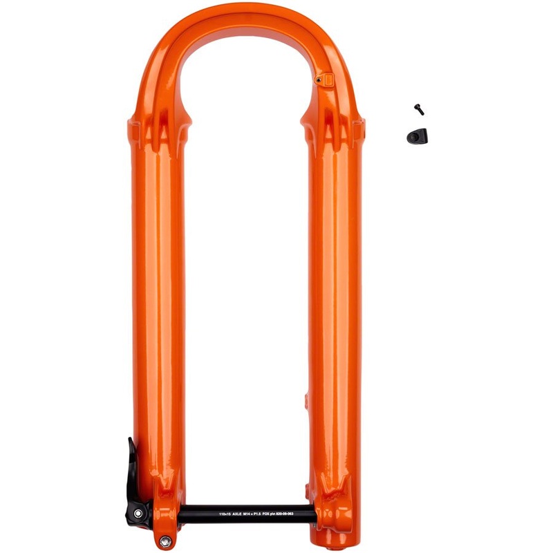 2021 + Fox 38 Fork Lower Leg Assembly - 27.5" - 180mm Max Travel - 15x110 QR Boost -  Factory Shiny Orange