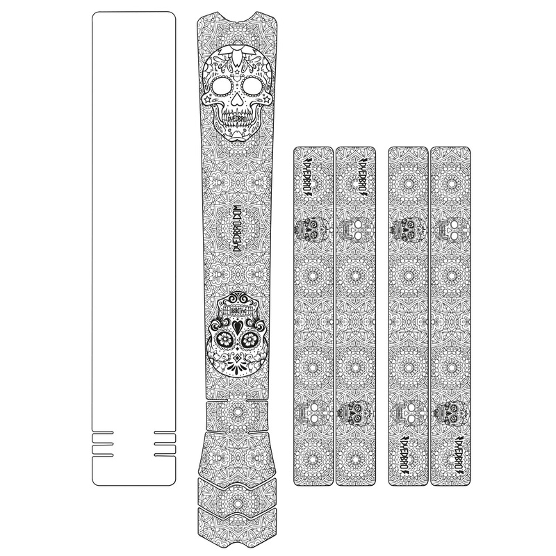 DYEDBRO Frame Protection - Da de Muertos Black