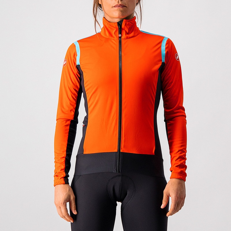 Giacca donna Castelli Alpha RoS 2 Light - Arancio