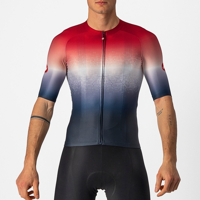 Maglia Castelli Aero Race 6.0 - Rosso blu
