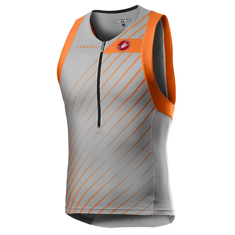 Maglia Castelli Free Tri Top - Grigio
