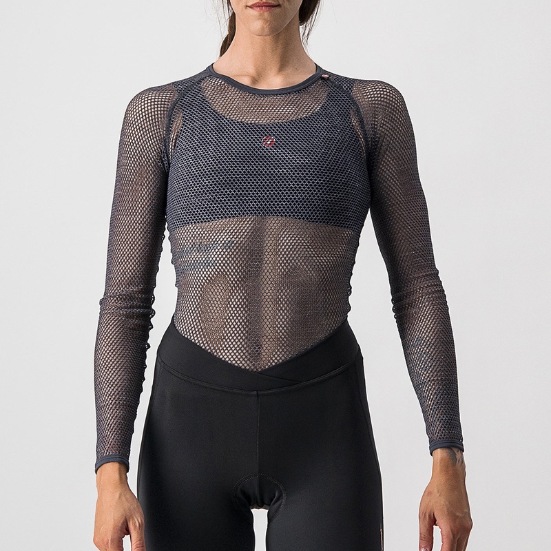 Maglia intima Donna maniche lunghe Castelli Miracolo - Grigio