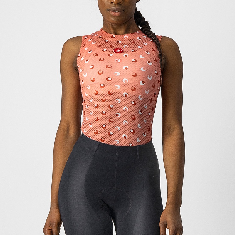Maglia intima senza maniche donna Castelli Pro Mesh 3 - Rosa