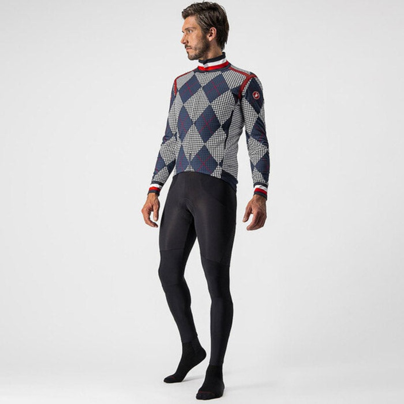 Maglia maniche lunghe Castelli Perfetto RoS LTD - Blu bianco