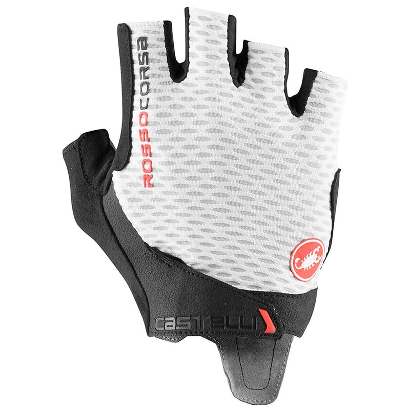 Guanti Castelli Rosso Corsa Pro V - Bianco