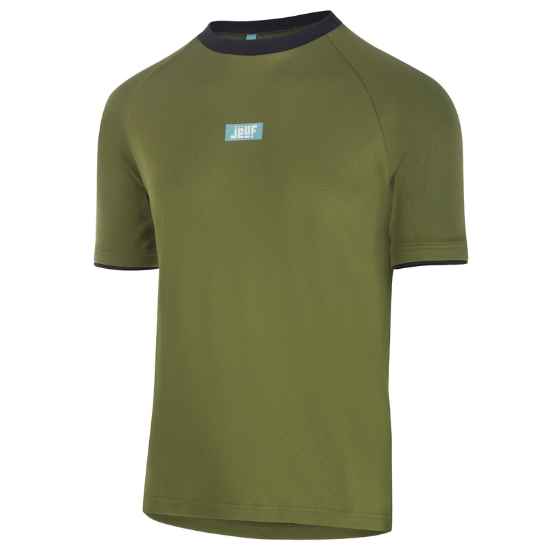 Maglia Juf Essential MTB Solid uomo manica corta - Verde militare