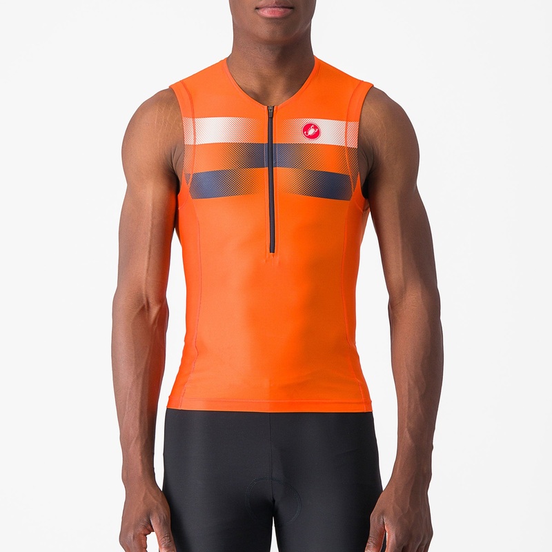 Maglia Castelli Free Tri 2 Top - Arancio