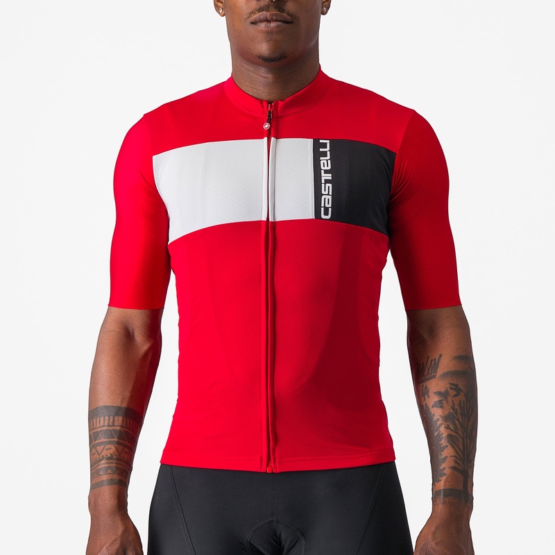 Maglia Castelli Prologo 7 - Rosso grigio