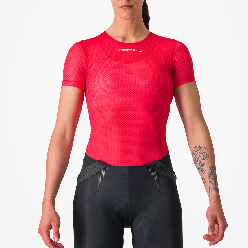 Maglia intima donna Castelli Pro Mesh 4 - Rosso